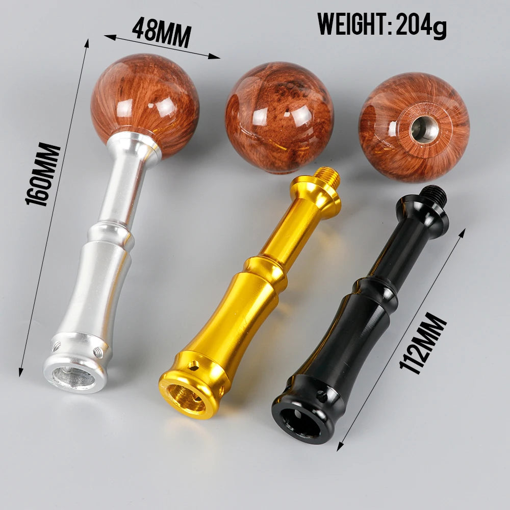 Peach Wood Look Gear Shift Knob Extender Manual Shifter Lever Extension Universal