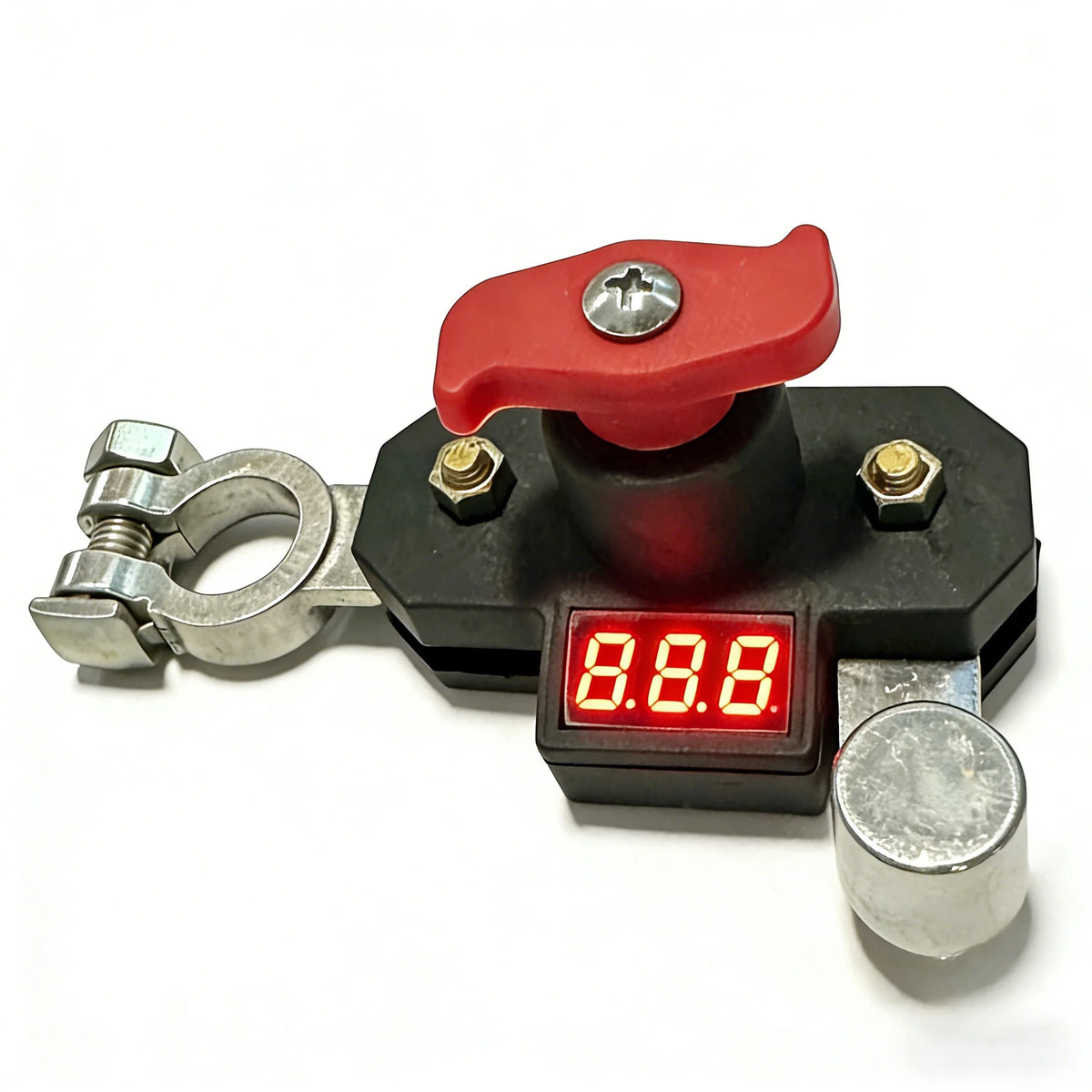 12V-24V Car Battery Disconnect Switch Rotating Power Isolator Digital Display