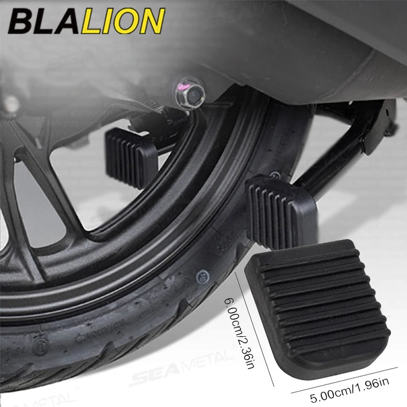 Motorcycle Kickstand Pad Rubber Side Stand Support Plate Parking Base