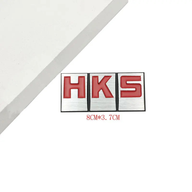 3D HKS Power Metal Logo Emblem Badge Car Decal Sticker Alloy Auto Accessory
