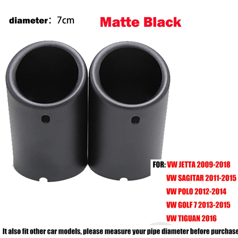 Stainless Steel Exhaust Tip for VW Golf 6 7 Lavida Bora Tiguan 1.4T