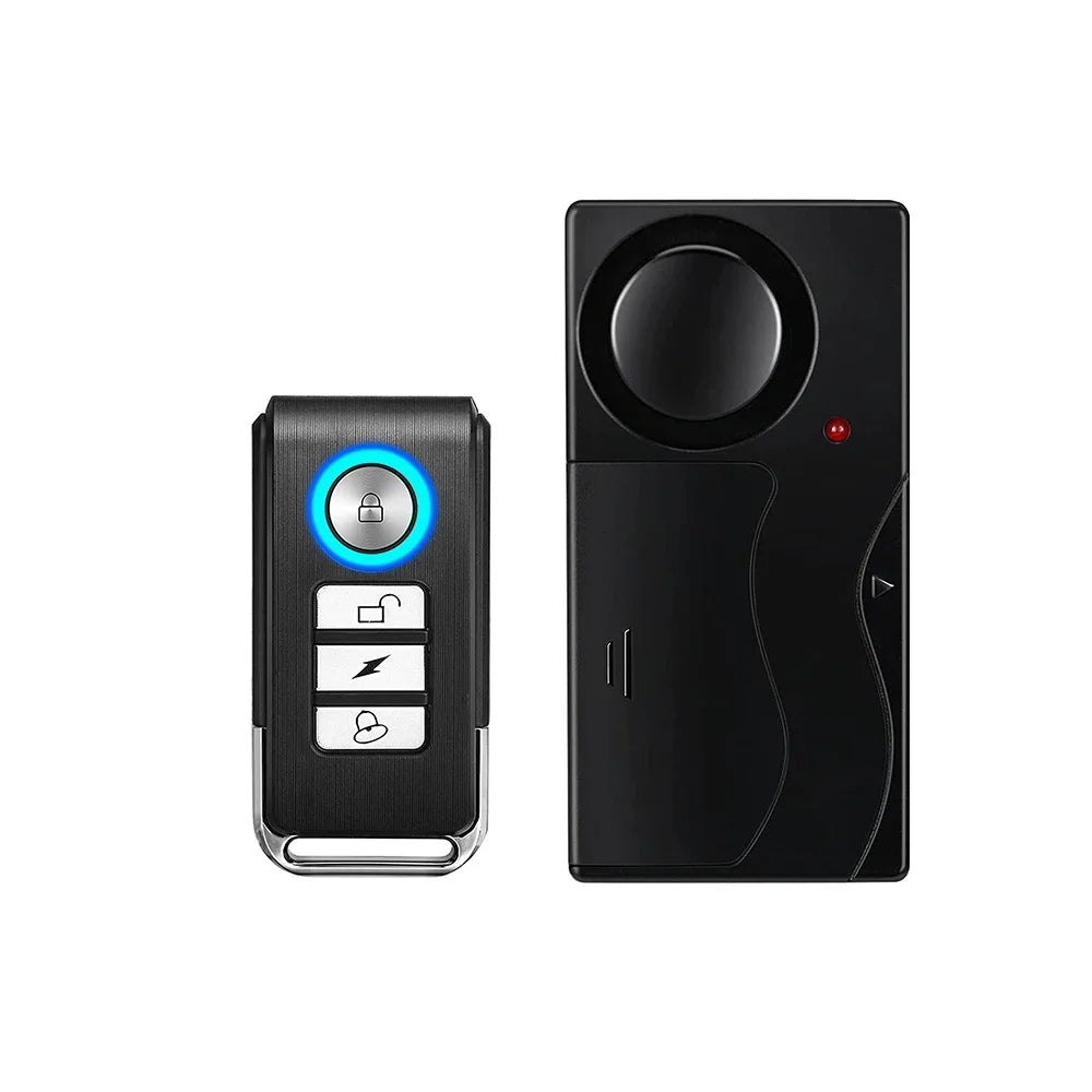 110dB Wireless Door Window Vibration Alarm Anti Theft Security Alarm Remote