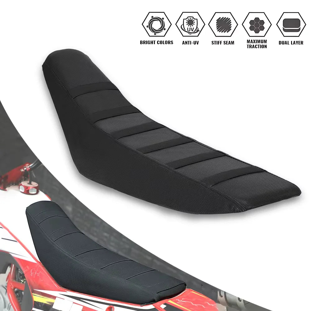 Universal Motorcycle Seat Cover Waterproof Gripper Soft Non-Slip Dirt Bike