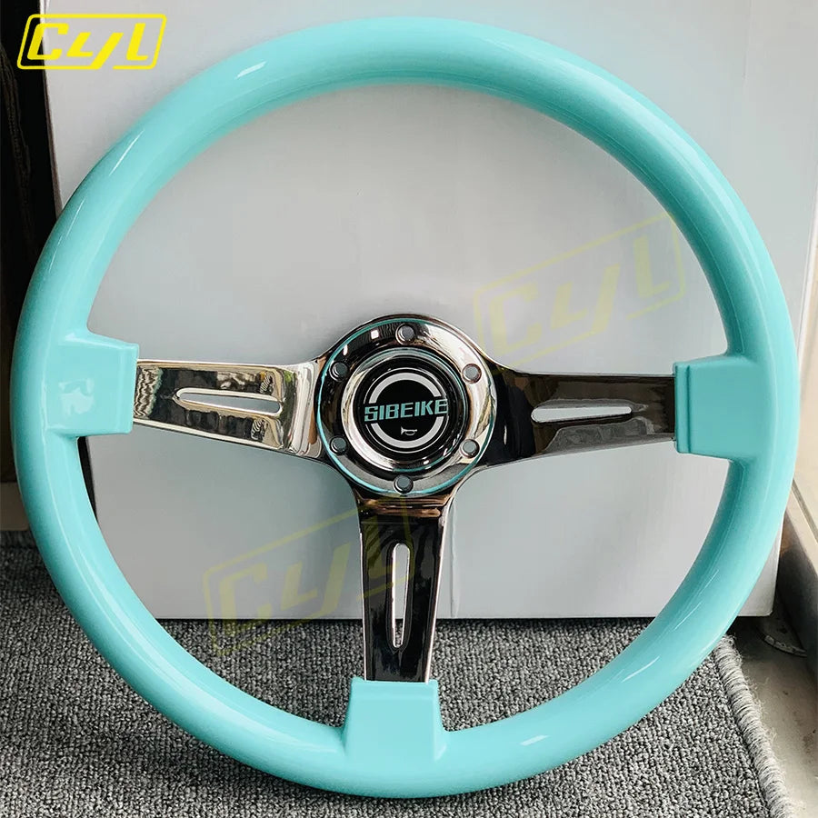 CYL JDM 14" 350mm ABS Deep Dish Racing Drift Steering Wheel Universal Car
