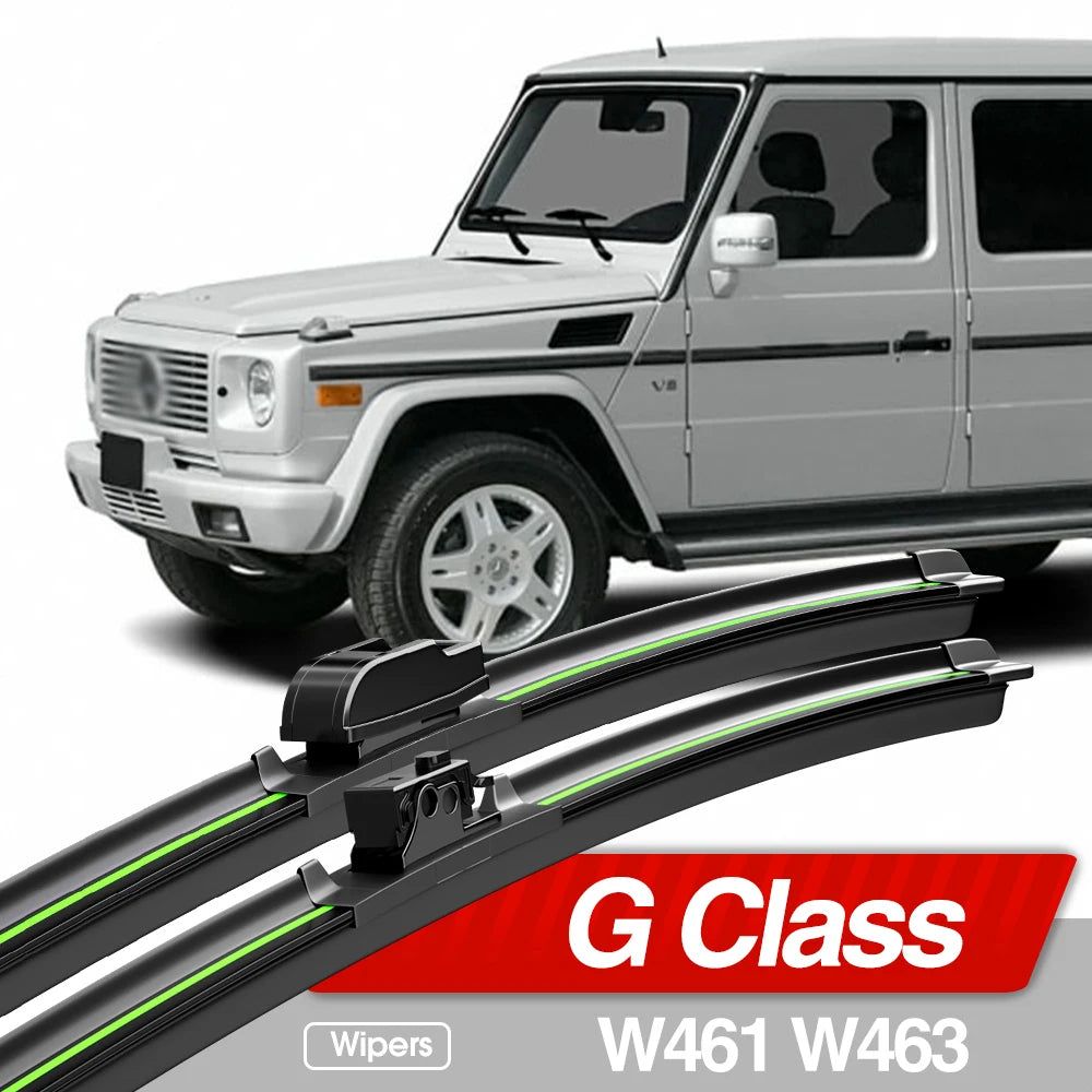 2PCS Front Windshield Wiper Blades for Mercedes-Benz G-Class 1989–2023