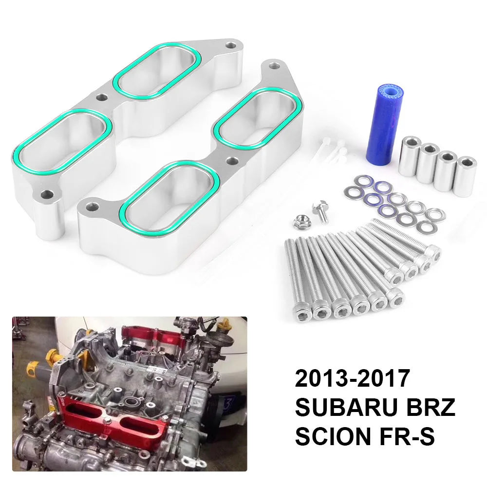Red Aluminum Intake Manifold Power Block Spacers for 2013-2017 Subaru BRZ FR-S