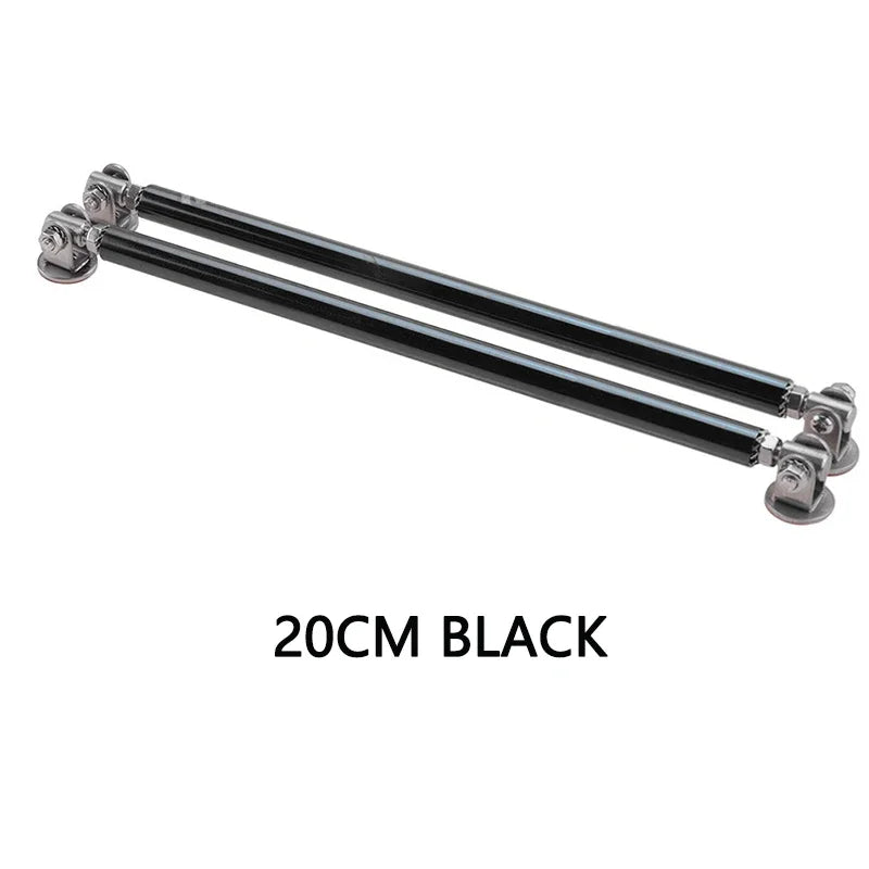 Universal Adjustable Bumper Lip Splitter Support Rods 100 150 200mm Car Kit