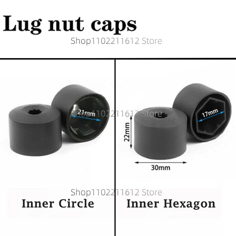 VW Wheel Lug Nut Bolt Cover Caps for Tiguan Golf MK7 GTI Passat Skoda