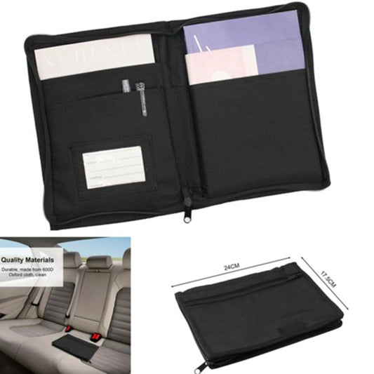 Car Glove Box Organizer Oxford Cloth Multi Pocket Document Storage Bag