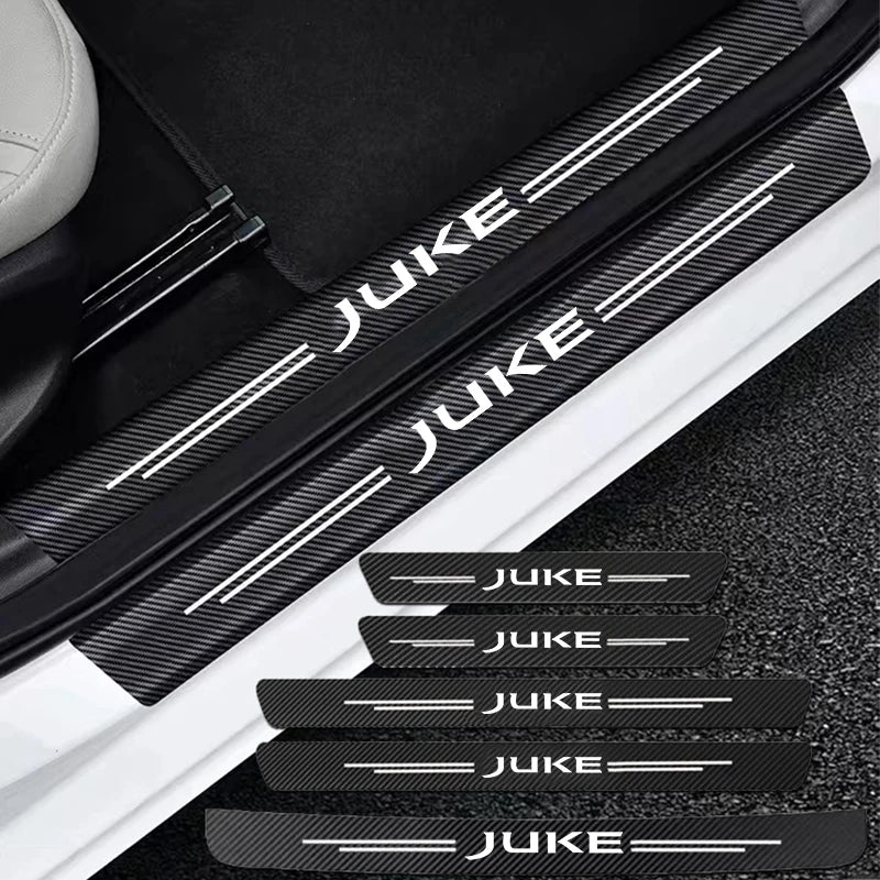 Carbon Fiber Door Sill Scuff Sticker for Nissan Juke F15 F16 2010-2021
