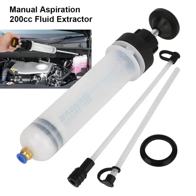 200cc Automotive Oil Fluid Extractor Pump Brake Bleeder Syringe Tool