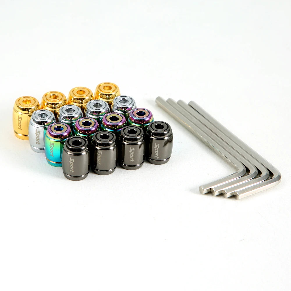 Zinc Alloy Anti-Theft Tire Valve Stem Caps Airtight Wheel Valve Covers for Cars