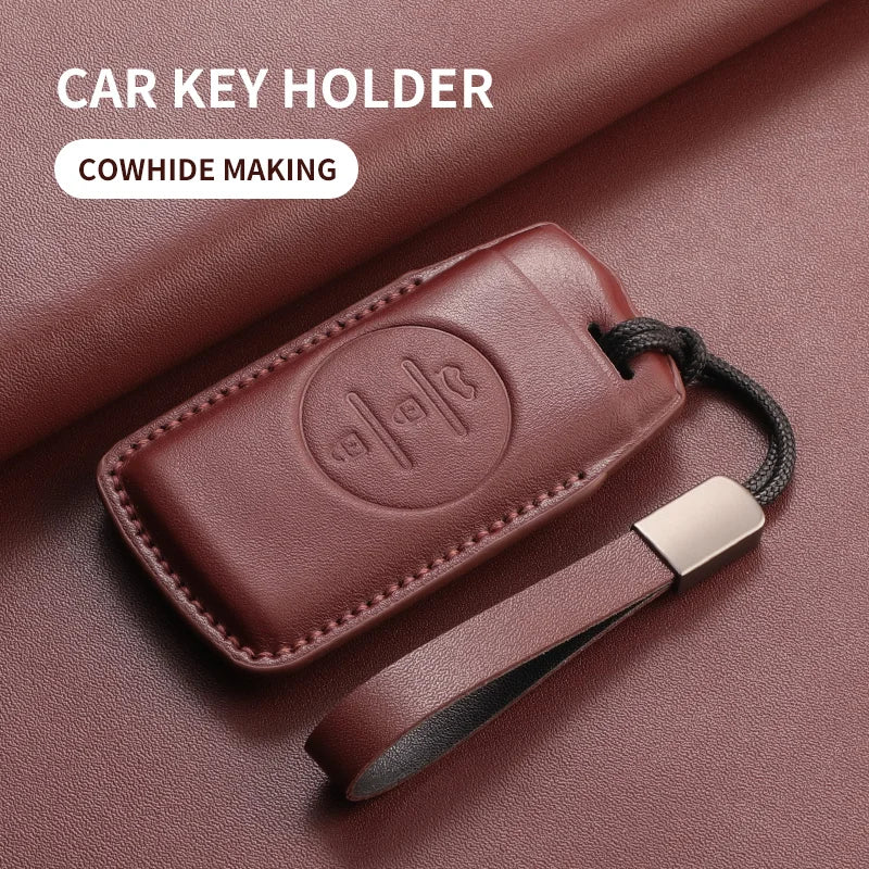 Leather Smart Key Case Cover for Chery Omoda 5 Tiggo 8 Pro Tiggo 9