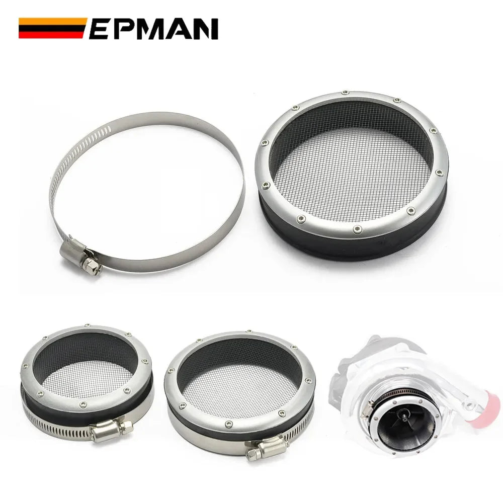EPMAN Turbo Inlet Grill Protector 3 3.5 4 Inch Mesh Air Intake Filter Guard