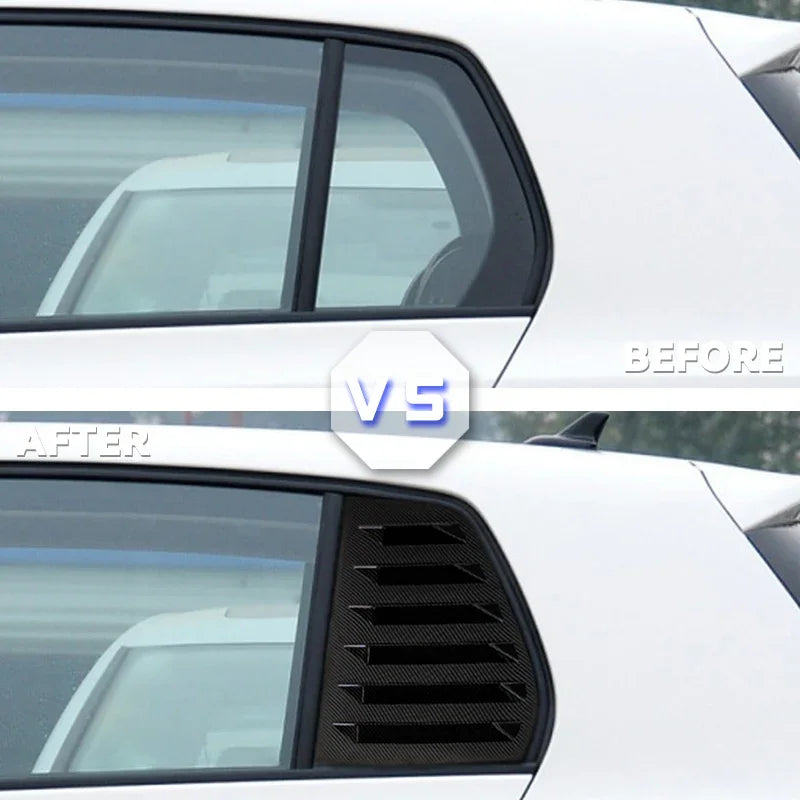 Rear Side Window Louver Spoiler for VW Golf MK5 MK6 MK7 MK7.5 2003–2020
