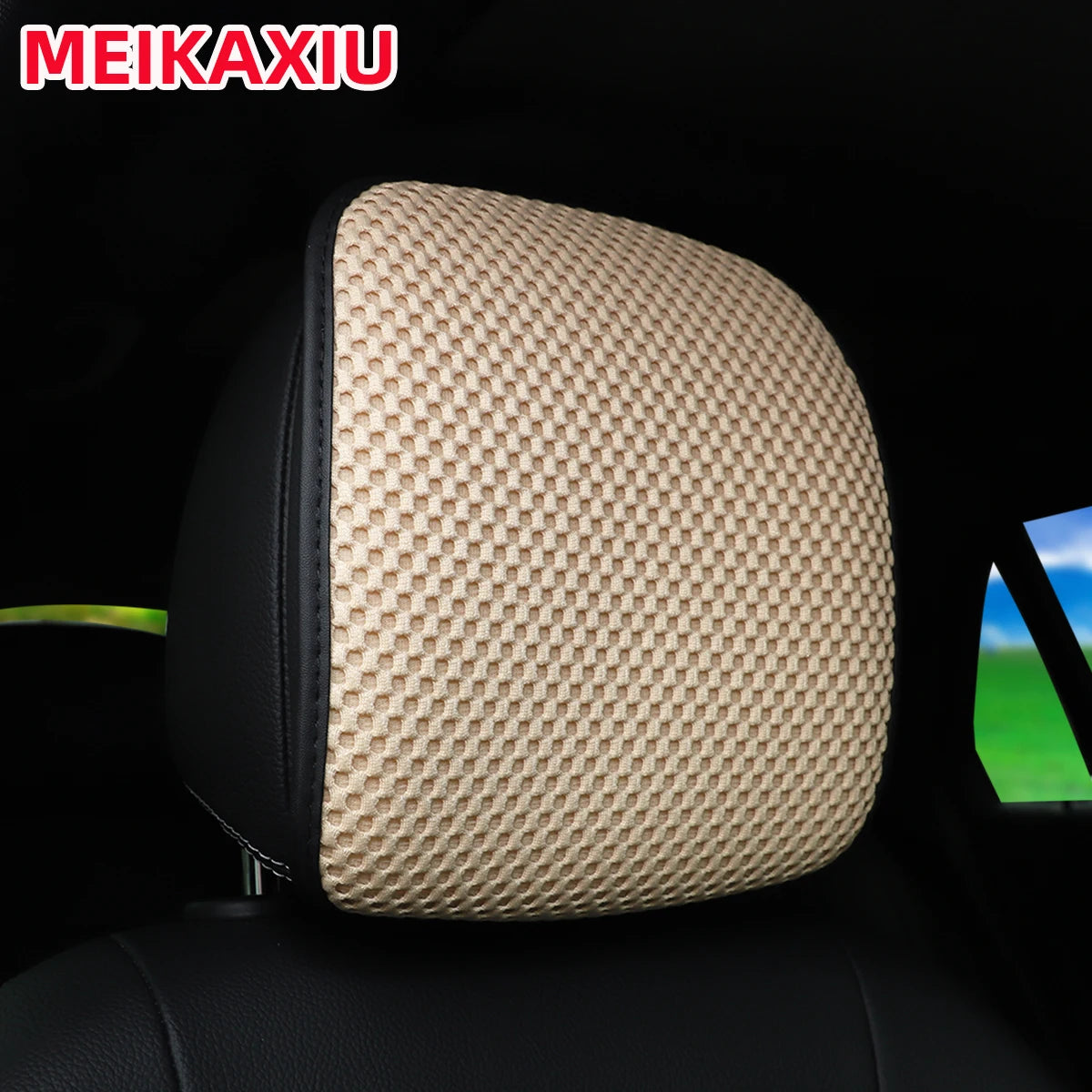 1PC Breathable Mesh Car Seat Cushion & Headrest Cover Universal Cooling Seat