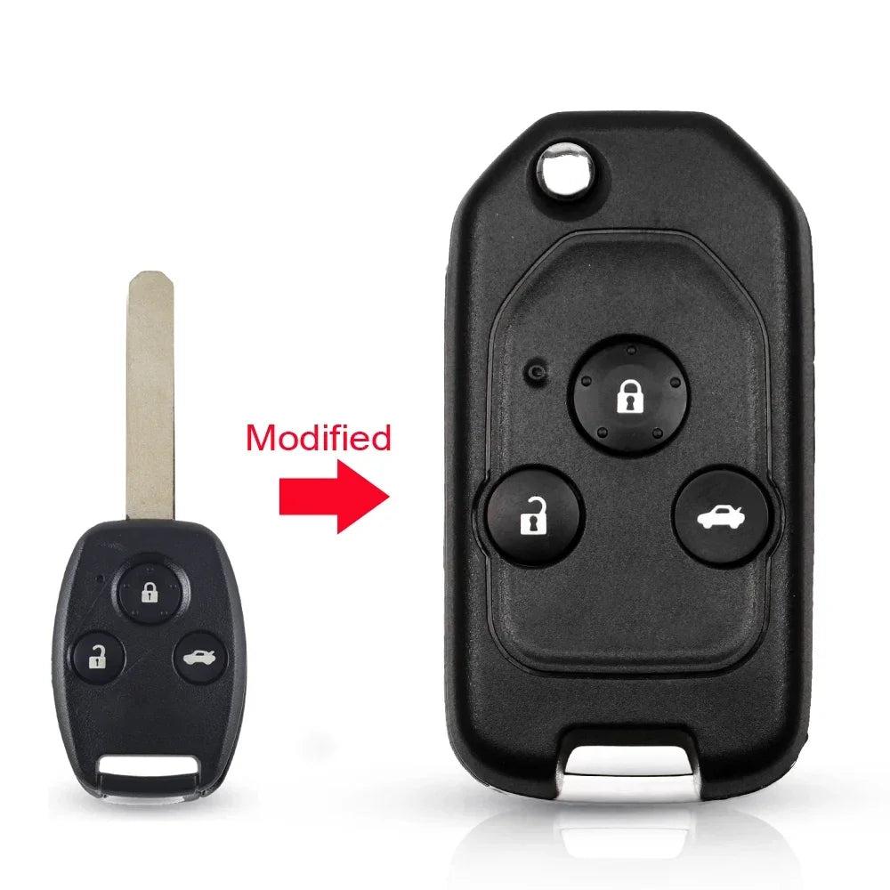 Flip Key Shell 2 3 4 Button Modified Remote Case for Honda Accord Civic CRV Pilot
