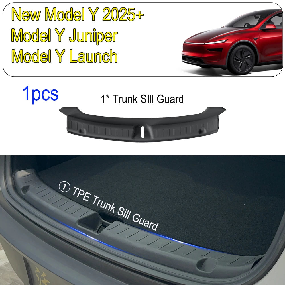 Rear Bumper Guard Trunk Sill Protector for Tesla Model Y Juniper 2025