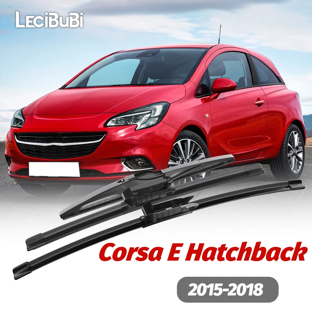 Front & Rear Windshield Wiper Blades Set for Opel Corsa E Hatchback 2015–2018