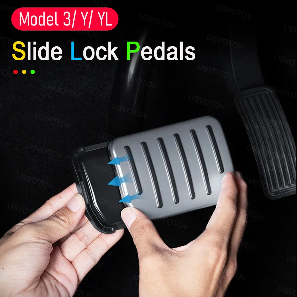 Aluminum Pedal Covers for Tesla Model 3/Y Model YL & Model Y Juniper 2021–2026