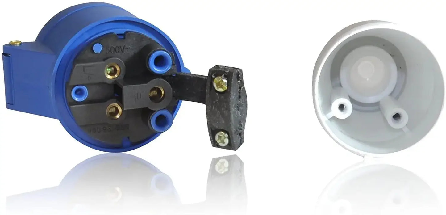 3-Pin 240V 16A Caravan Mains Hook-Up Plug Adapter for Caravan, Motorhome