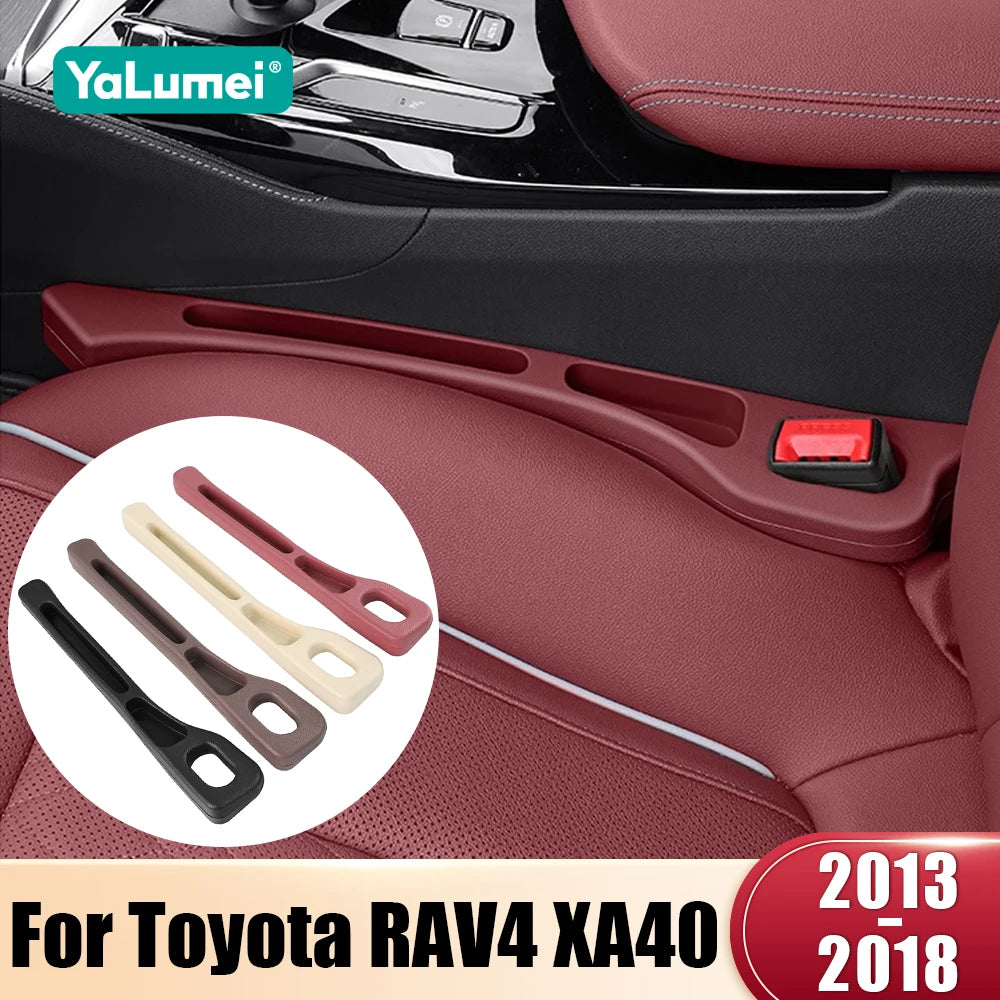 2PCS Car Seat Gap Filler Leak Proof Strips for Toyota RAV4 XA40 Hybrid 2013–2018