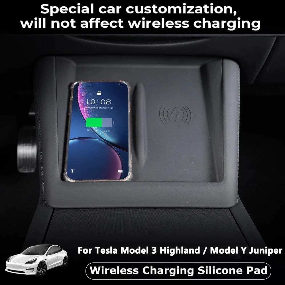 Silicone Wireless Charging Pad Protector for Tesla Model 3 Highland Y Juniper