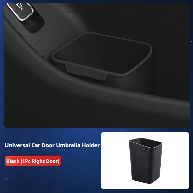 Silicone Car Door Storage Box Trash Can Umbrella Organizer Auto Accessories
