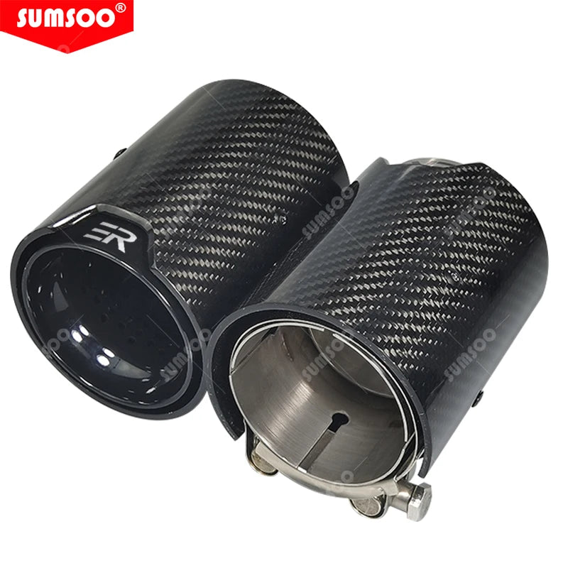 1Pcs Carbon Fiber Exhaust Tip for BMW M2 F87 M3 F80 M4 F82 F83