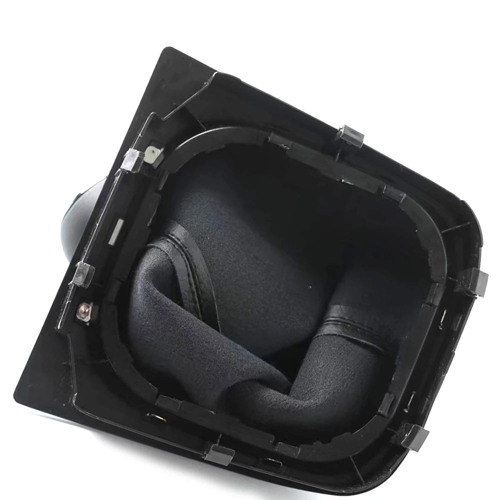 5 & 6 Speed Gear Shift Knob with Leather Boot Collar for Volkswagen Golf 2004-2014