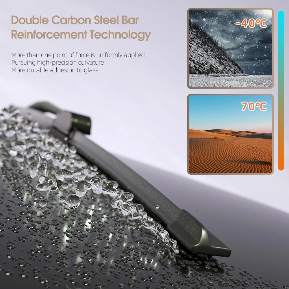 2PCS Front Windshield Wiper Blades for Ford Edge 2007–2023