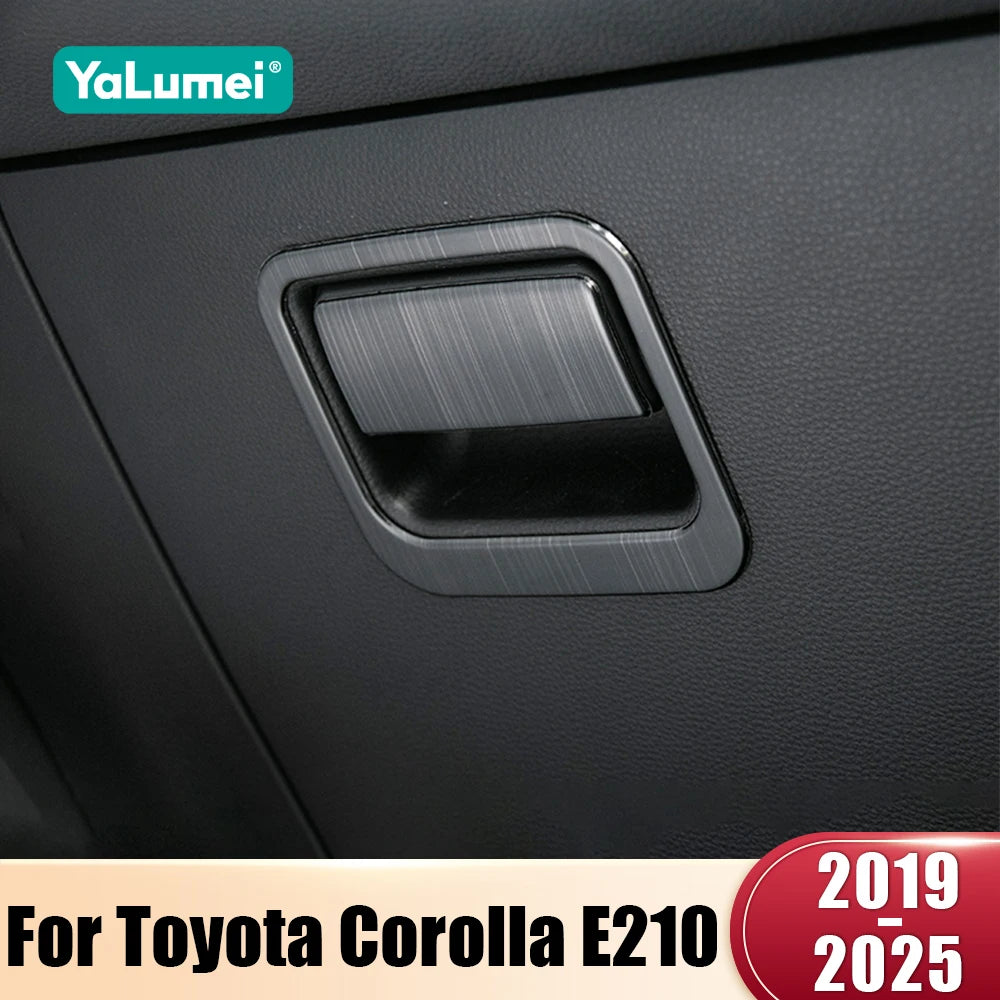 Stainless Steel Co-Pilot Storage Handle Cover Trim for Toyota Corolla Hybrid 2019–2025