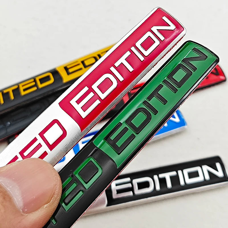 Limited Edition 3D Aluminum Car Emblem Badge Sticker for Trunk Fender Motorcycle