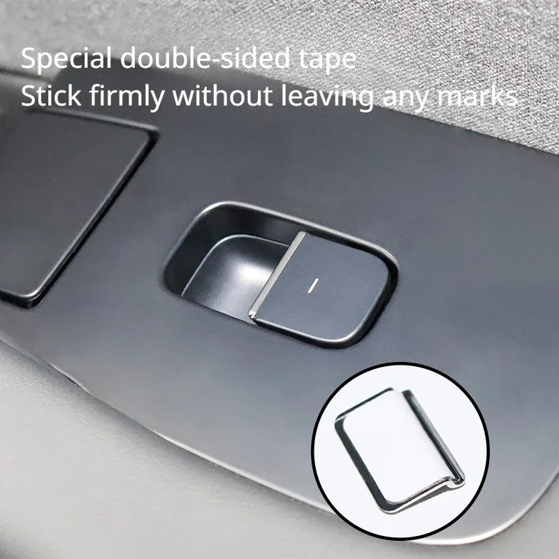 7Pcs Chrome Window Lift Button Covers for Tesla Model 3 Y Juniper ABS Trim