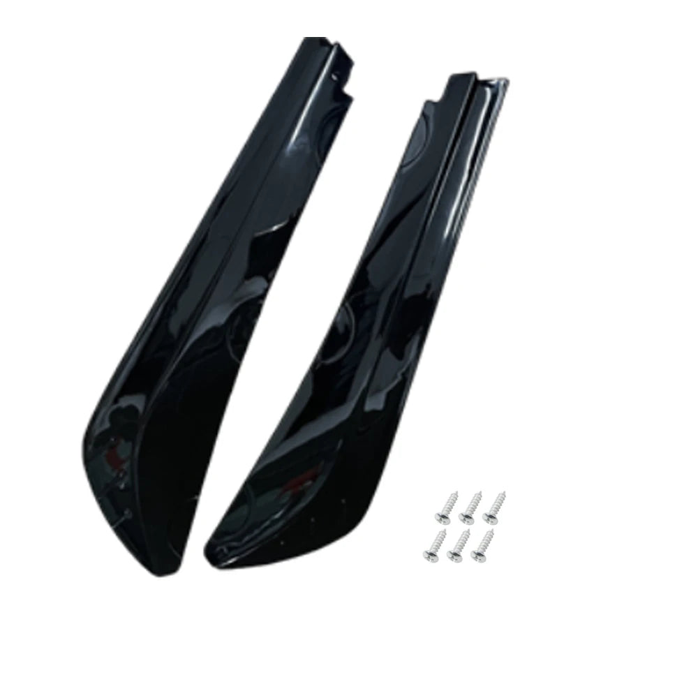 2Pcs Universal Gloss Black Rear Bumper Splitter Canards Side Winglets Protector