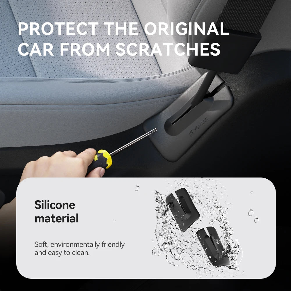 2PCS Silicone Car Seat Gap Filler for Tesla Model 3 Highland & Model Y Juniper