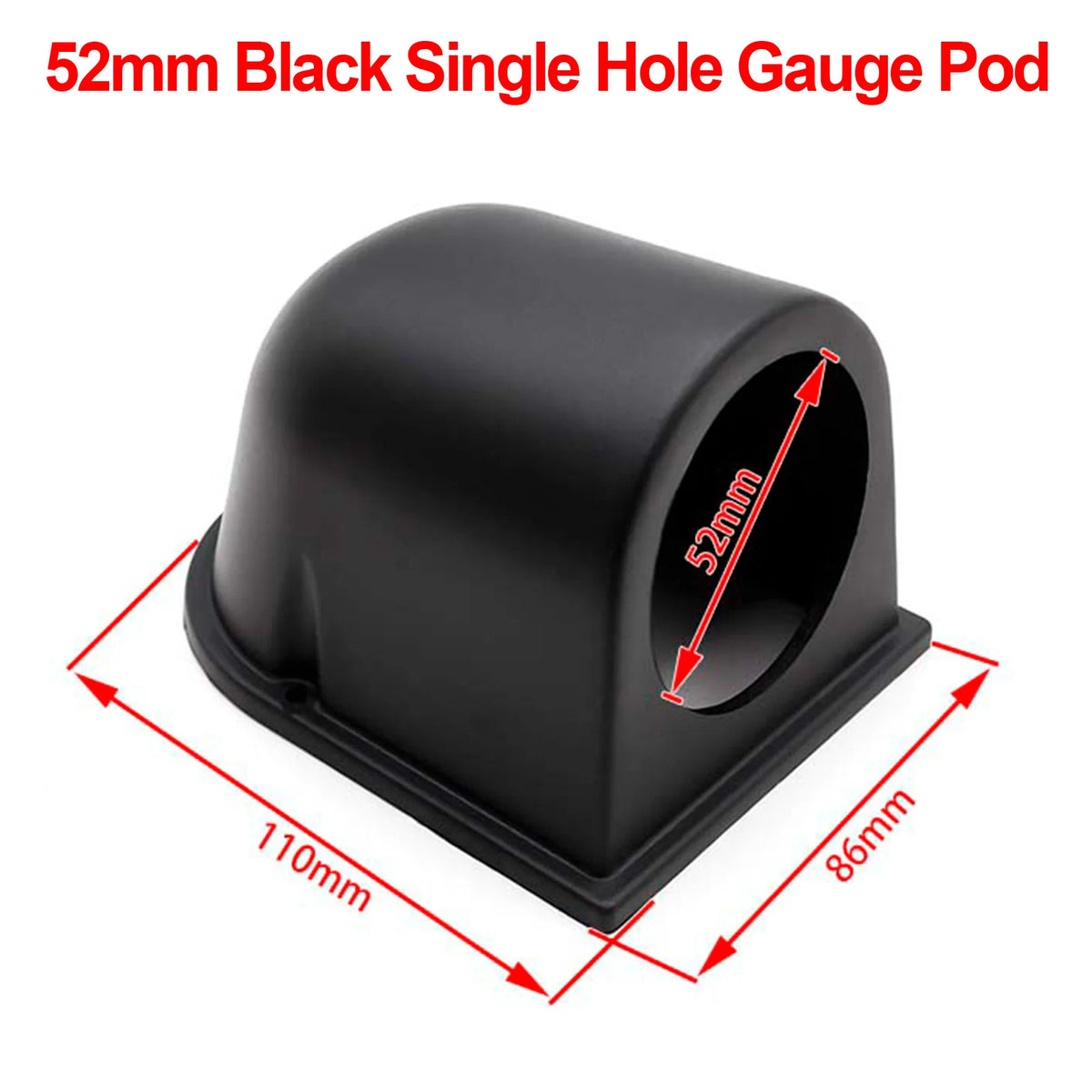 52mm Car Gauge Pod Holder Single Double Triple Mount Left Right Drive Black