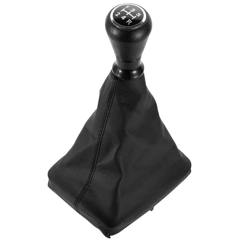 5 Speed Gear Shift Knob with Leather Gaiter Boot for Peugeot 206 & 207
