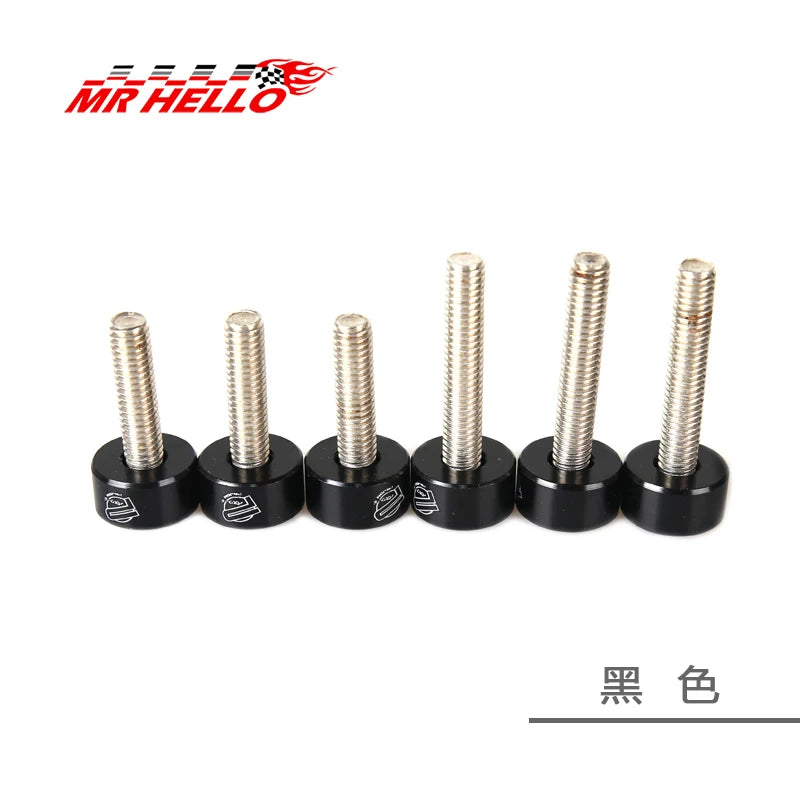 6PCS JKdreamer M6 Aluminum Fender Washers Bolts for Honda Engine Air Inlet Manifold