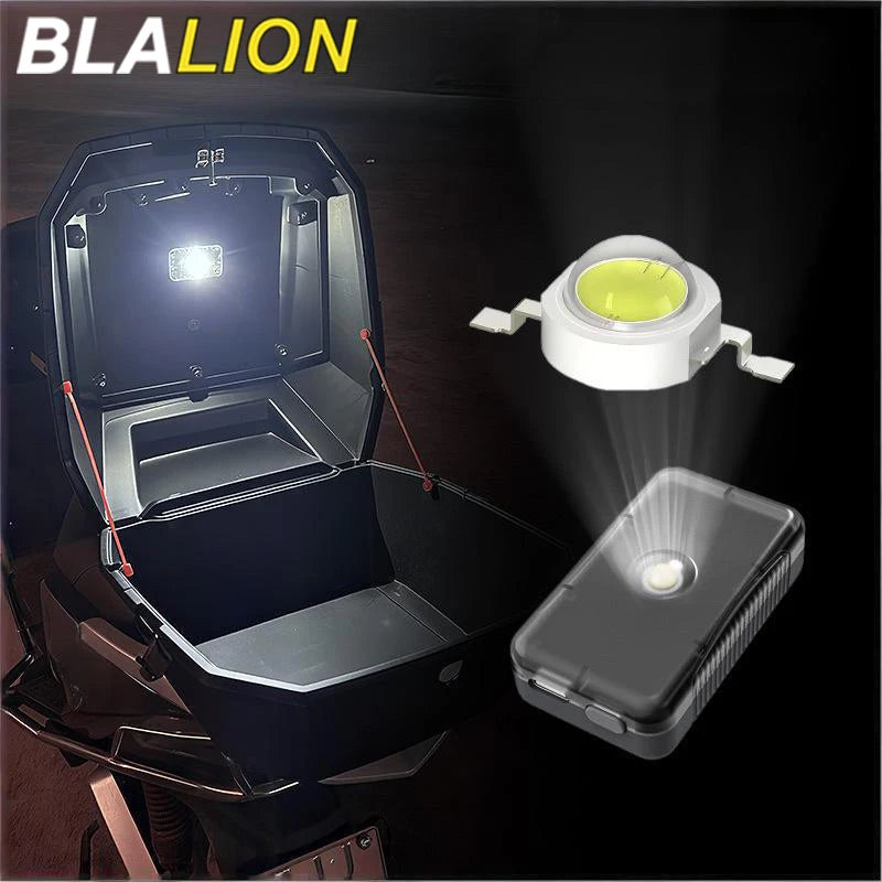 LED Motorcycle Tail Box Sensor Light Anti-Collision Lamp Camping Night Light