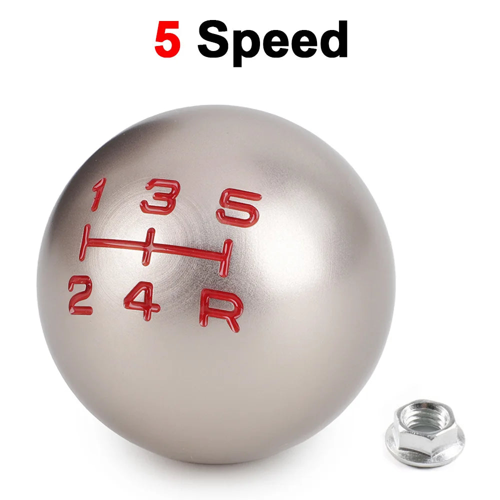 Aluminum 5/6 Speed Ball Gear Shift Knob M10x1.5 for Honda Civic Fit City Type R