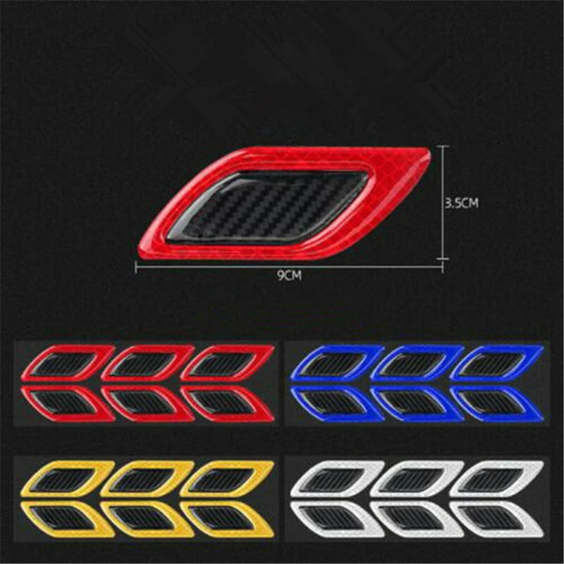 6PCS Reflective Anti-Scratch Safety Warning Stickers for Cars Trucks SUVs
