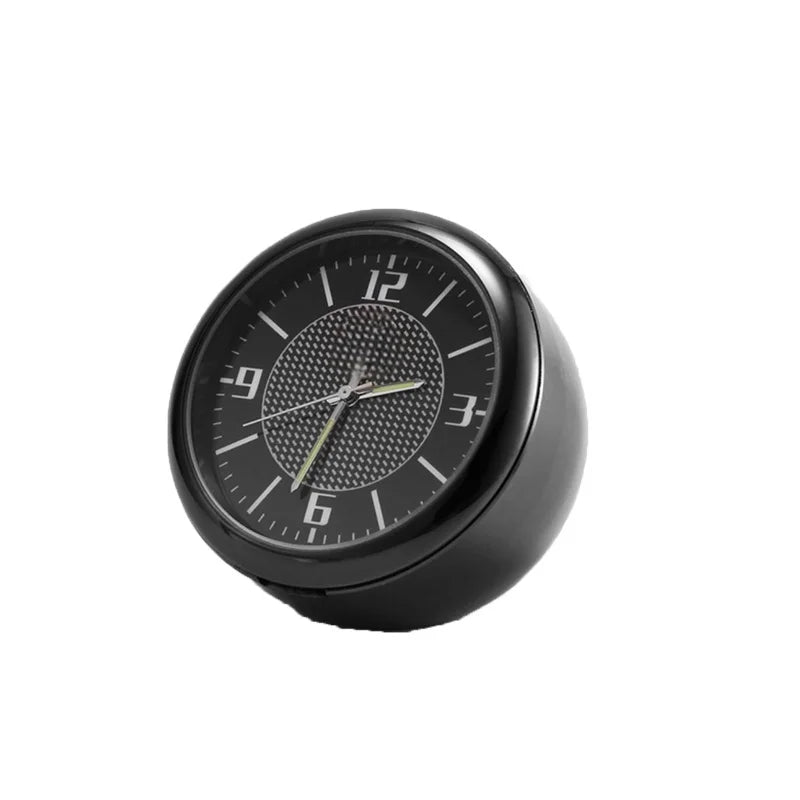 40/43mm Mini Car Clock Luminous Quartz Digital Watch Stick-On Auto Dashboard