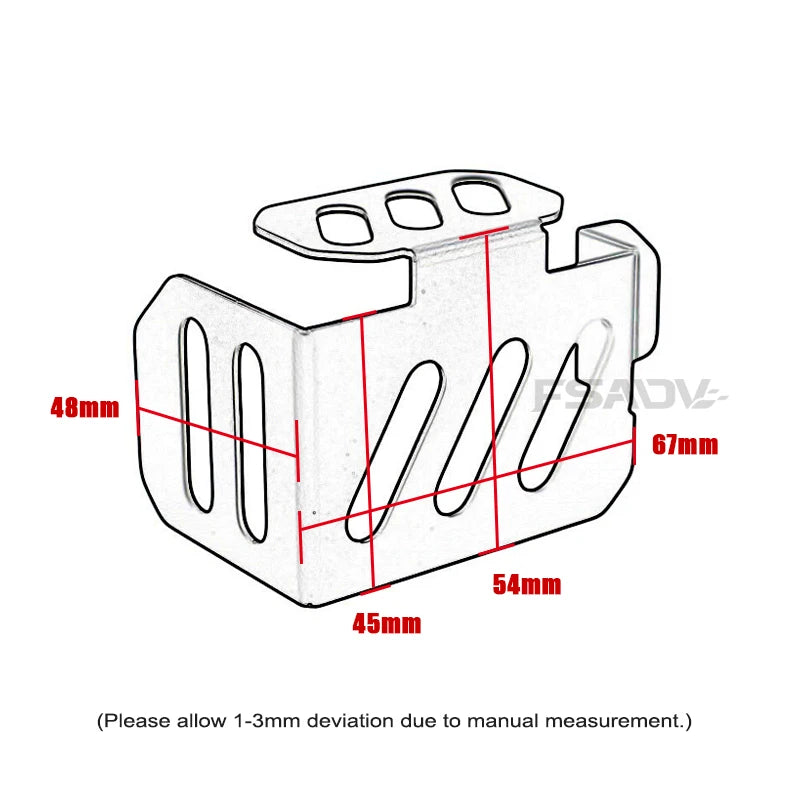 Rear Brake Fluid Reservoir Guard Cover Protector for CFMOTO 450MT 2024-2025