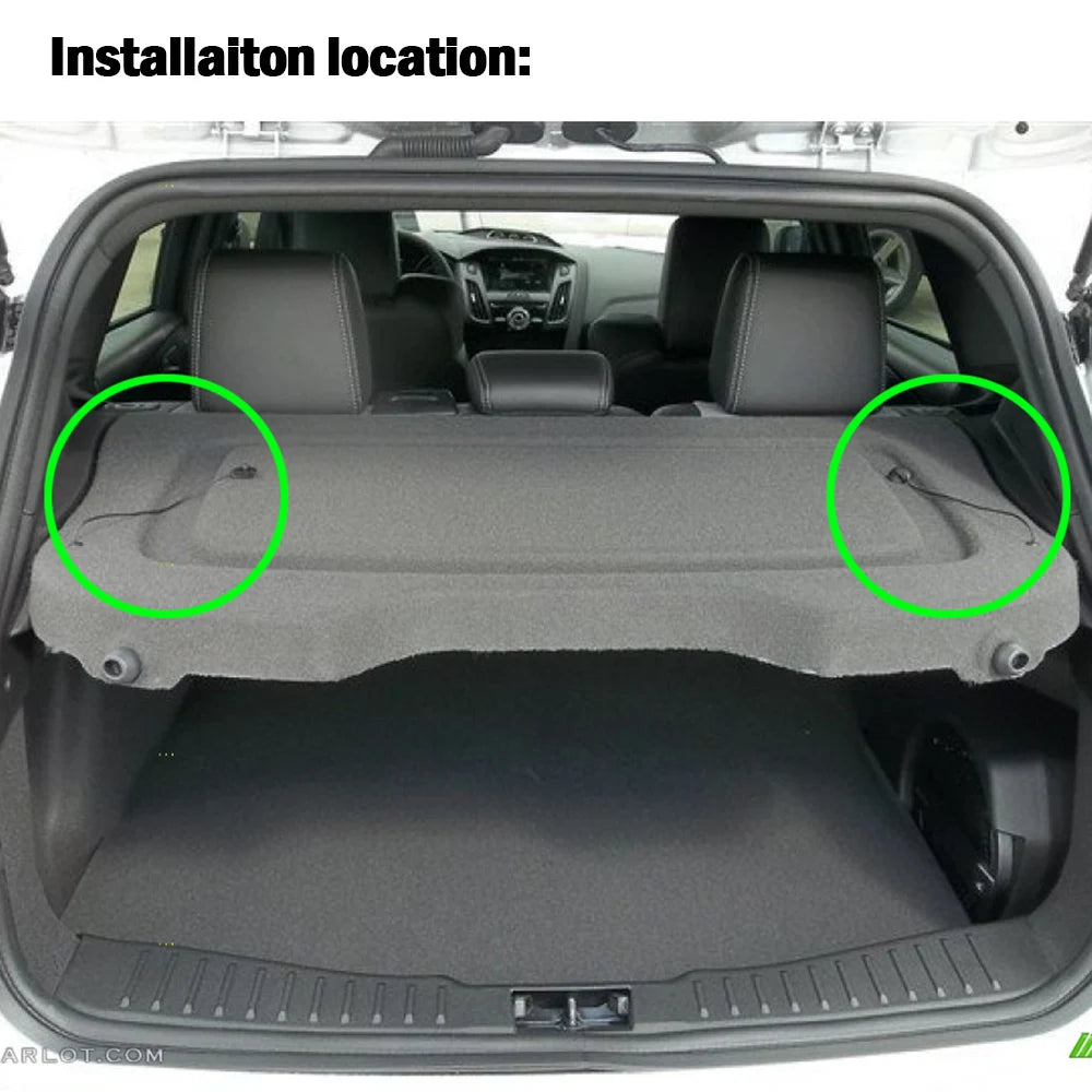 2PCS Rear Trunk Parcel Shelf Lift String Strap Clips for Ford Focus Mk3 2012–2018