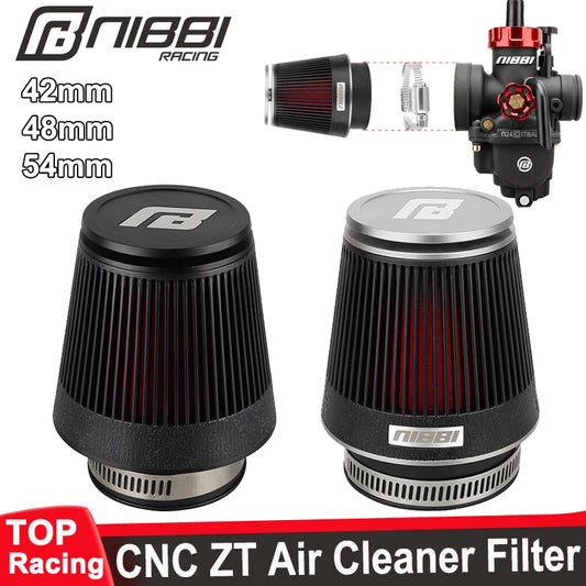 CNC Motorcycle Mushroom Air Filter Universal 42mm 48mm 54mm High-Flow Air