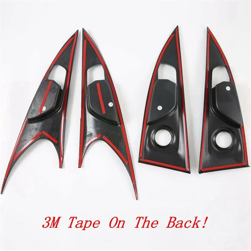 Carbon Fibre Door Handle Bowl Cover Trim for Honda Civic Hatchback 2020 2021