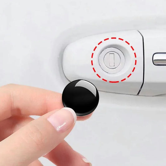 4Pcs Car Door Lock Hole Stickers Keyhole Trim Protective Ring Covers