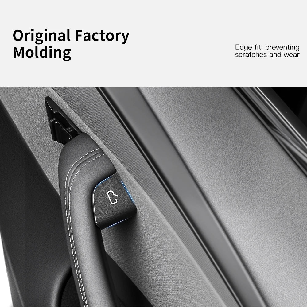 Suede Door Window Switch Button Trim Cover for Tesla Model 3 Highland 2025