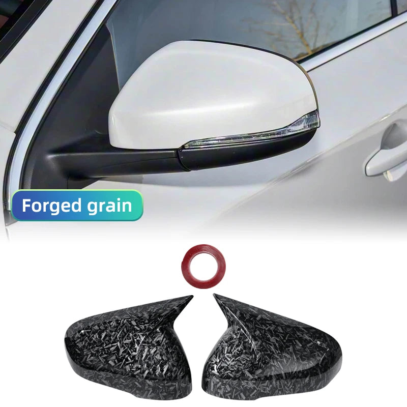 Carbon Fiber Style Side Mirror Cover Caps for Volvo V40 V60 S60 T5 T6 2011–2019
